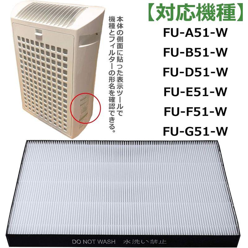 BBT FZ-A51HF 集じんフィルター 空気清浄機 FU-G51 フィルター FU-A51