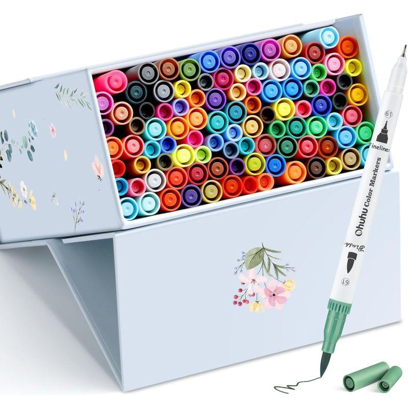 水性筆タイプ100色マーカーペン カラーペンセット