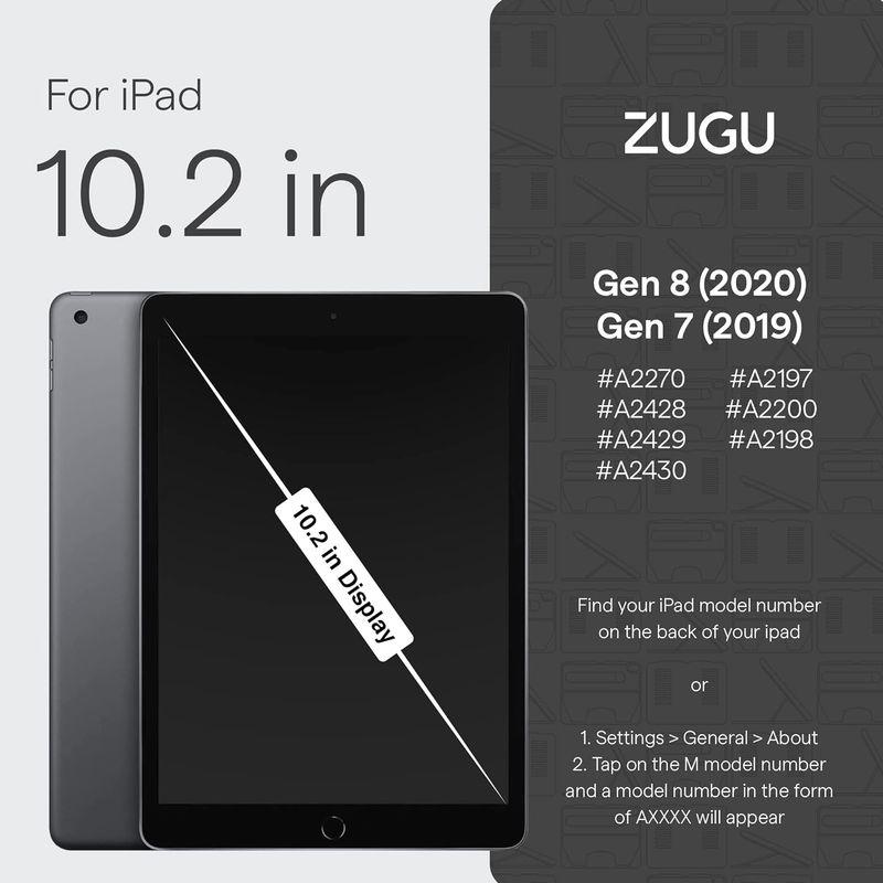 ZUGU iPad 第9 / 8 / 7世代 ケース (2021, 2020, 2019) 10.2インチ 極薄 落下衝撃保護 ８段階 スタ｜br-select-store｜06