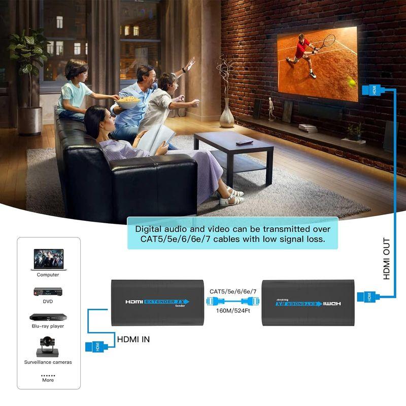 Mirabox (ミラボックス) HDMIエクステンダー 120m TCP/IP利用 RJ45 カテゴリー5 カテゴリー5e カテゴリー6｜br-select-store｜02
