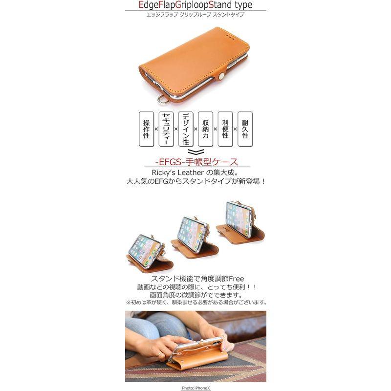 売り切り Ricky’s Leather EFGS iPhone 11ProMax 手帳型 ケース エンボスクロコ ブルー MSカードケース｜br-select-store｜03