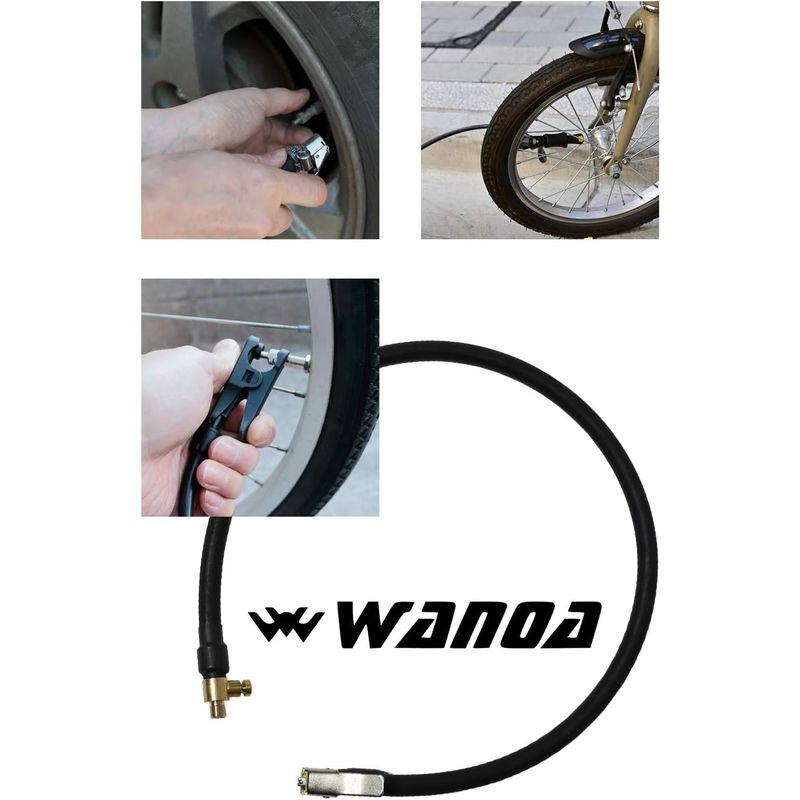 wanoa 車 バイク 空気入れ エアーホース バルブ延長チューブ 変換アダプター付 １０cm/２０cm/６０cm (60cm)｜br-select-store｜03