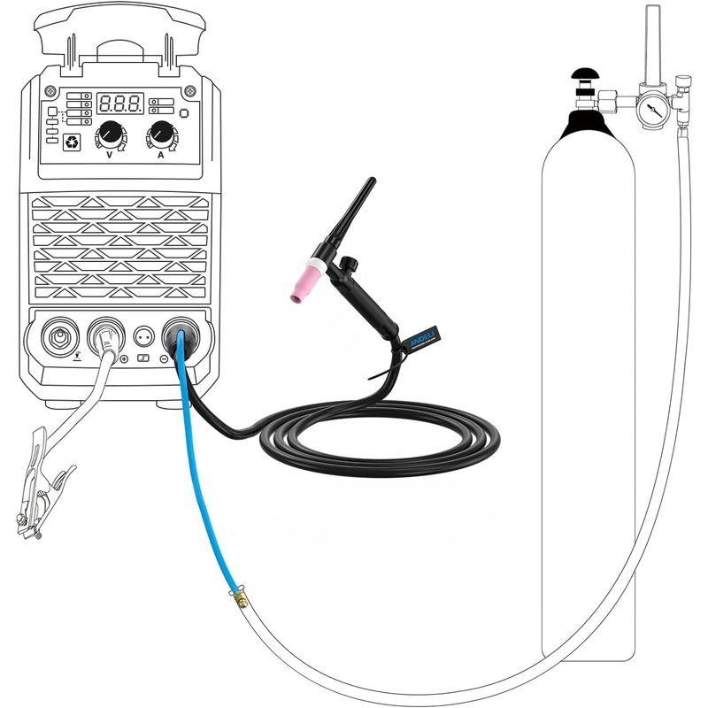 ANDELI LIFT TIG溶接トーチ 140Amp WP-17V溶接機トーチ TIG溶接ガン TIG溶接装置ツール ANDELI MIG｜br-select-store｜04