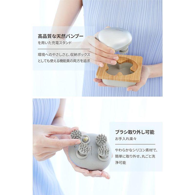 breo 電動ヘッドブラシ ヘッドスパ IPX7 防水 スタンド Amazon | [breo] 電動頭皮ブラシ 頭皮ケア 3Dムーブ 竹製充電