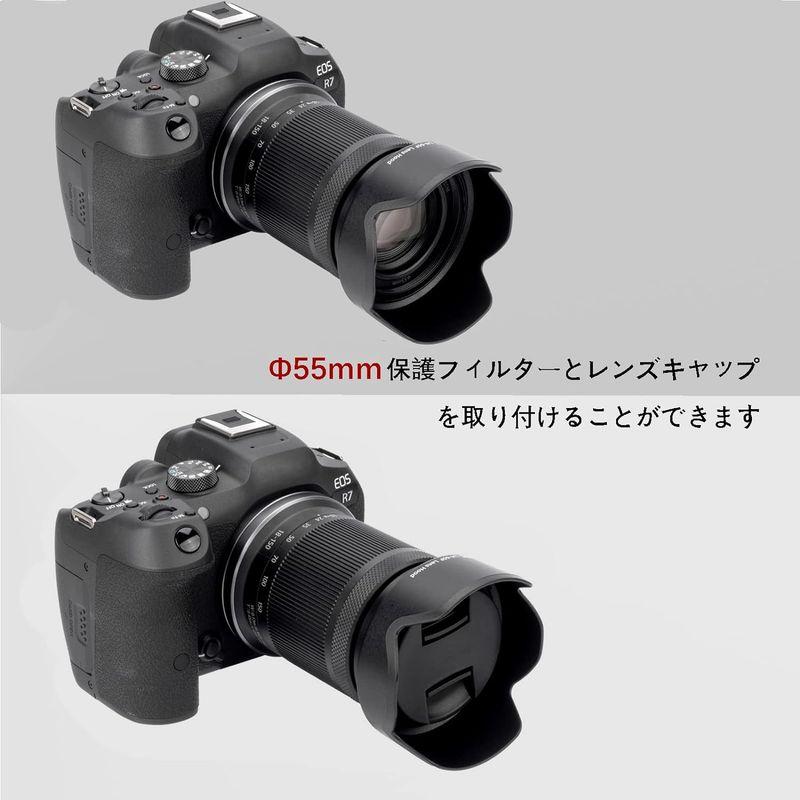 JJC EW-60F 可逆式 レンズフード Canon R7 / R10 + RF-S 18 JJC EW-60F 可逆式 レンズフード Canon R7 / R10 + RF-S 18