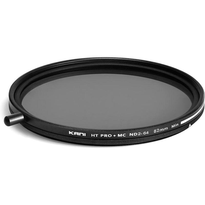 KANI 82mm 可変NDフィルター HT PRO+ MC ND2-64 減光効果最大6絞り分 着脱式調整用ノブ付 高濃度時X状ムラ抑制｜br-select-store｜02