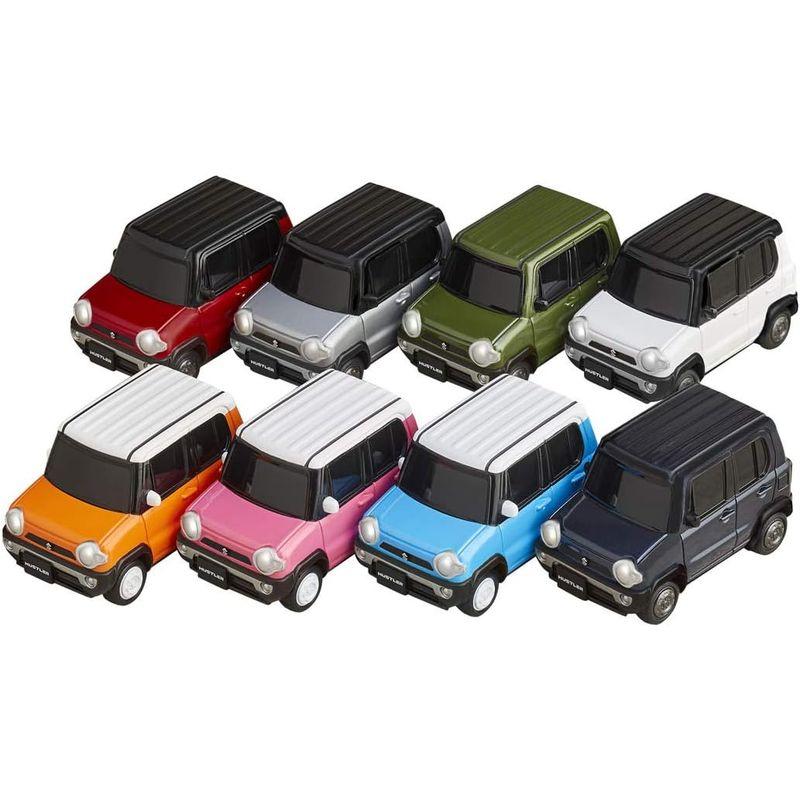 ミニチュア キューブ miniQ デフォルメ 軽自動車コレクション ハスラー編 ABS/PVC製 塗装済み 完成品 8個入 BOX｜br-select-store｜02