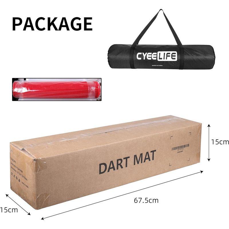 正規品、日本製 CyeeLife ダーツマット，パッド カーペット Dart board Mat，65*295cm