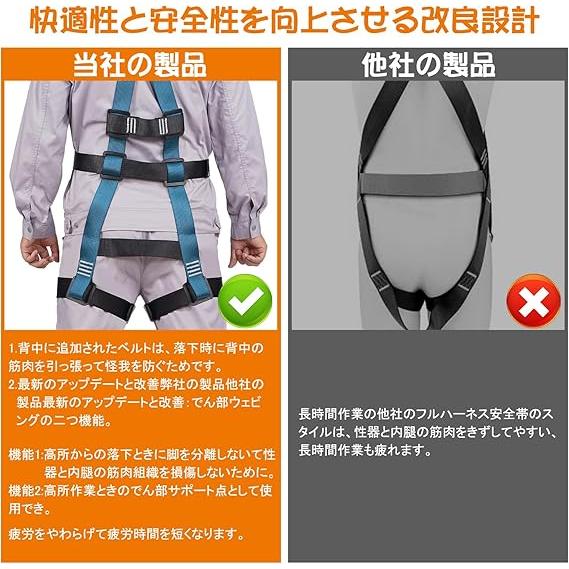 lifning 安全帯 フルハーネス ハーネス フルハーネス安全帯 新