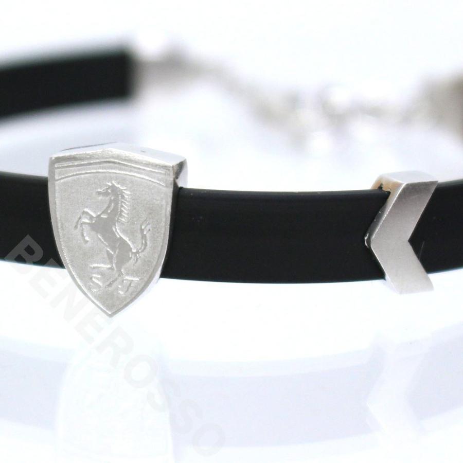 フェラーリ オフィシャル ブレスレット Ferrari Ferrari フェラーリ ラバー ブレスレット スクデット チャーム