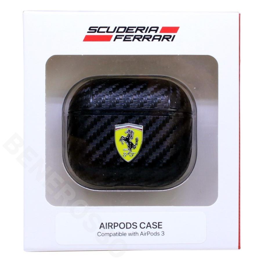 Ferrari（フェラーリ） AirPods 3 ケース カーボン調 ブラック