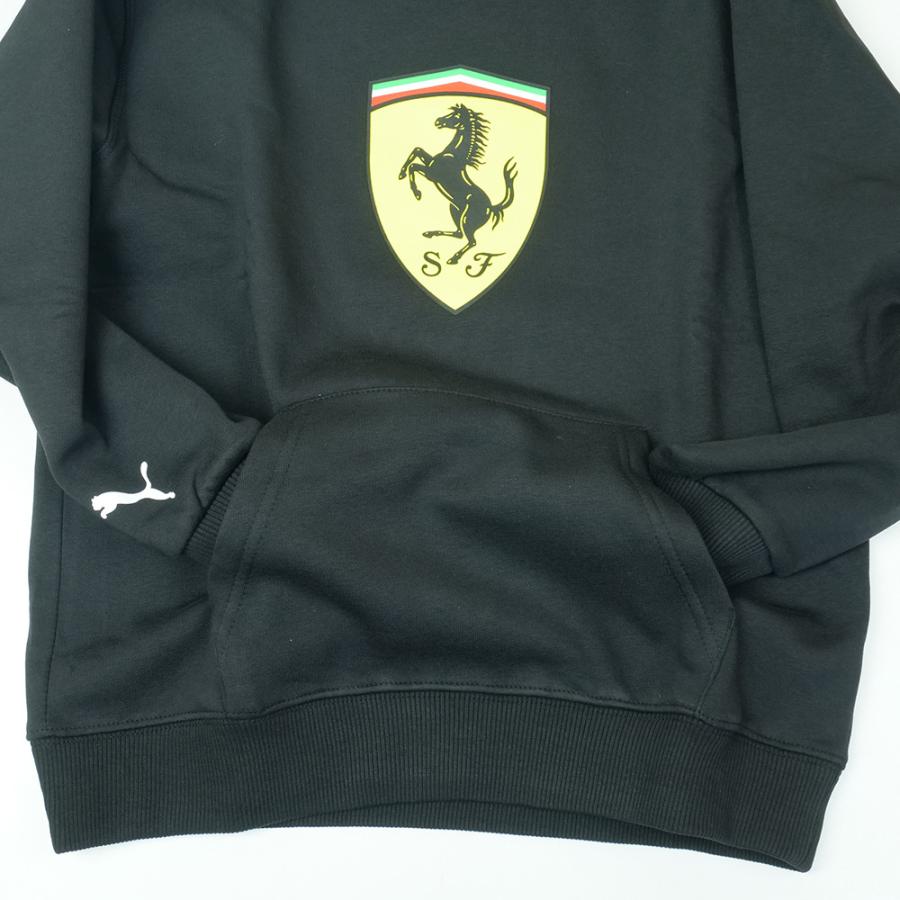 PUMA  スクーデリア フェラーリ Kids カラー シールド フーディー ブラック 634259-01の画像