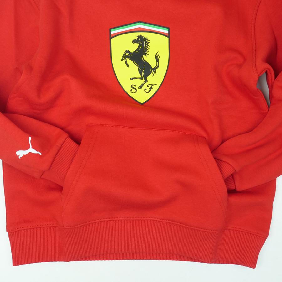 PUMA  スクーデリア フェラーリ Kids カラー シールド フーディー レッド 634259-02の画像