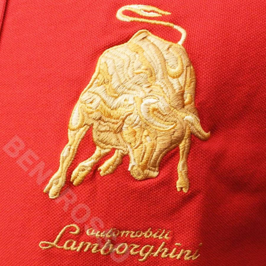 Lamborghini（ランボルギーニ） メンズ Bull LXIII ポロ レッド 