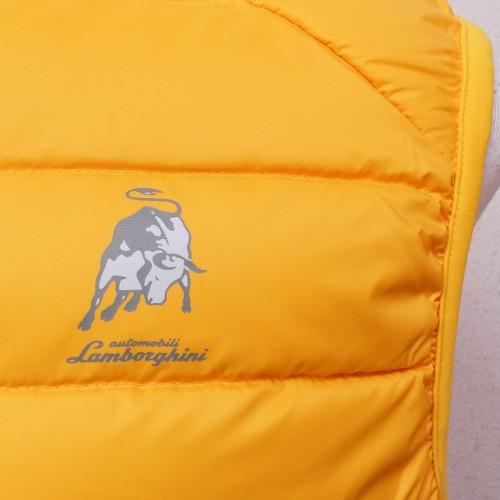 Lamborghini ランボルギーニ イエロー ダウンベスト M Lamborghini ランボルギーニ メンズ ダウン ベスト SUN