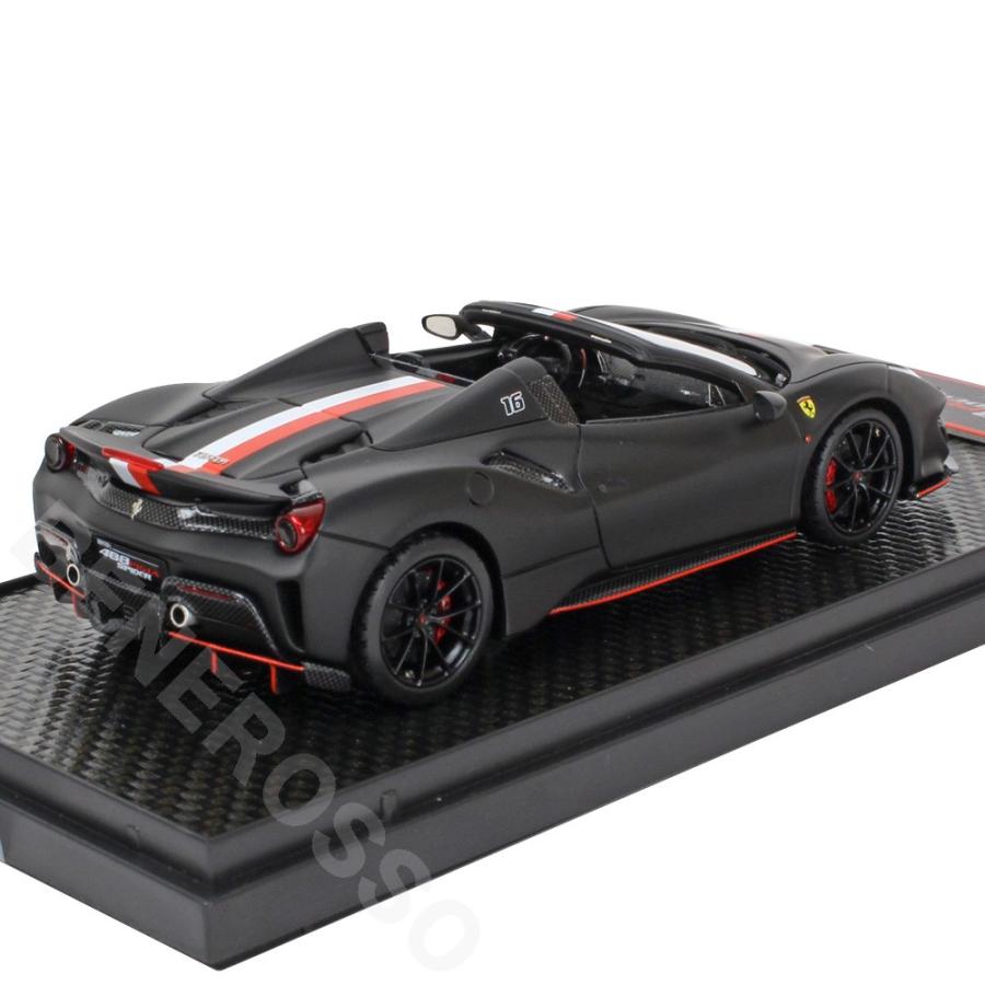 BBR MODELS 1/43スケール フェラーリ 488PISTA Spider C.ルクレール マットブラック BBRC270 MODELS