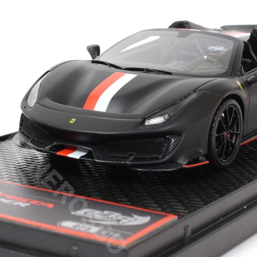 BBR MODELS 1/43スケール フェラーリ 488PISTA Spider C.ルクレール マットブラック BBRC270 MODELS