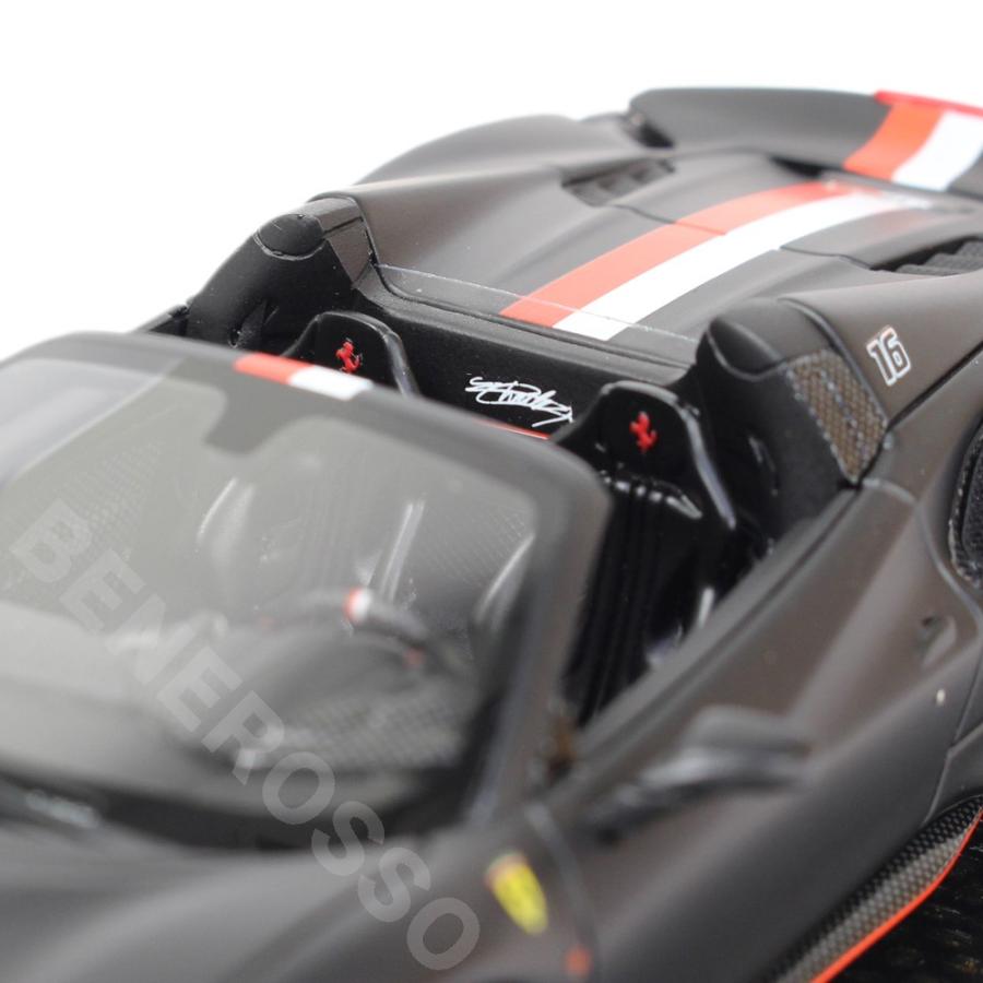 BBR MODELS 1/43スケール フェラーリ 488PISTA Spider C.ルクレール マットブラック BBRC270 MODELS