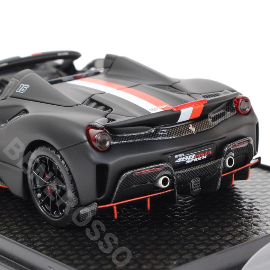 BBR MODELS 1/43スケール フェラーリ 488PISTA Spider C.ルクレール マットブラック BBRC270 MODELS