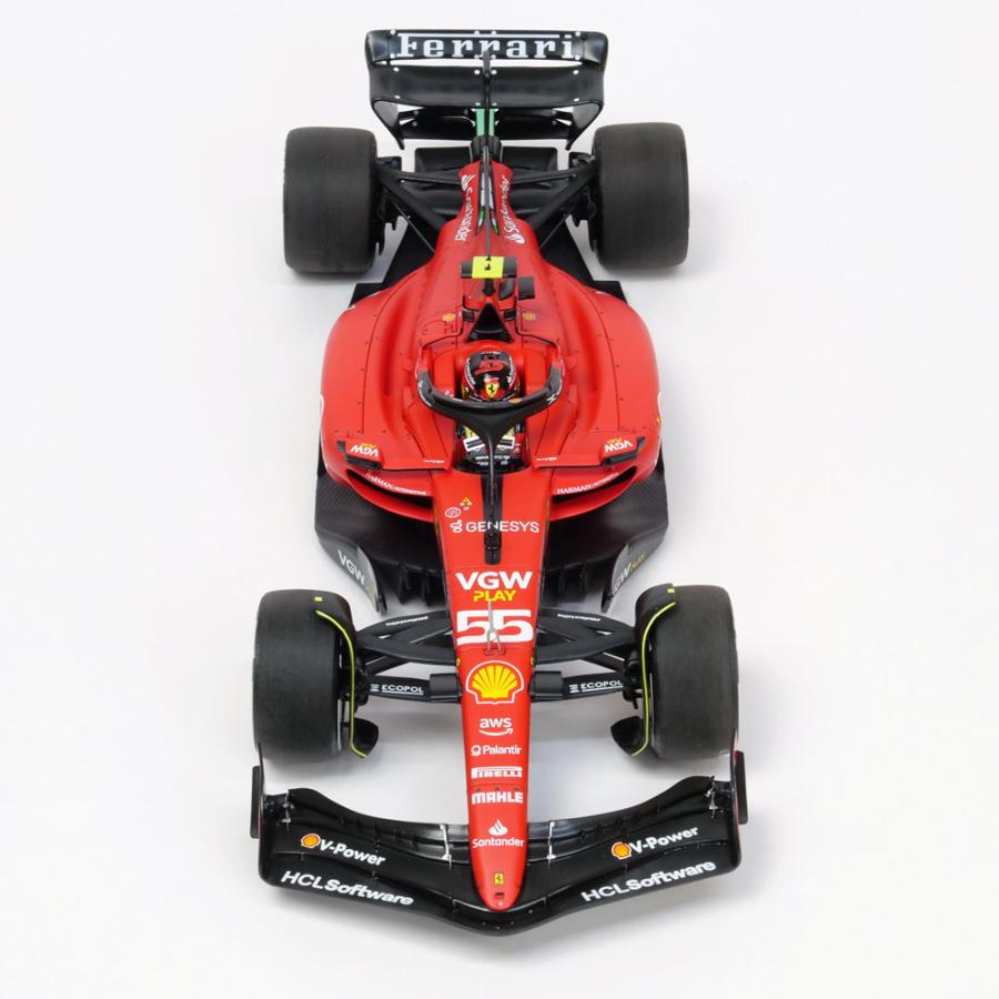 BBR MODELS 1/18スケール フェラーリ SF-23 C.サインツ シンガポールGP 2023 ウィナー レッド PBBR231865_3