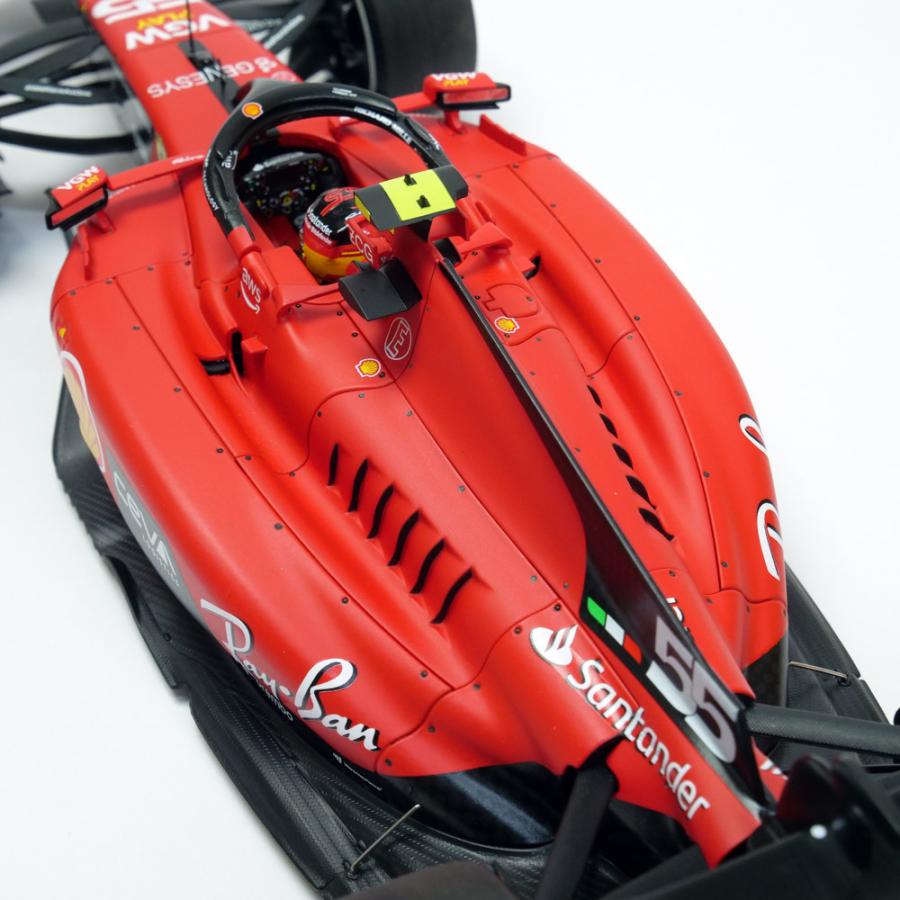BBR MODELS 1/18スケール フェラーリ SF-23 C.サインツ シンガポールGP 2023 ウィナー レッド PBBR231865_4