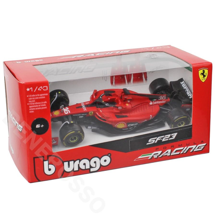 BBURAGO 1/43スケール フェラーリ SF-23 C.ルクレール #16 2023 レッド BR-18-36836CL｜br-sf｜02