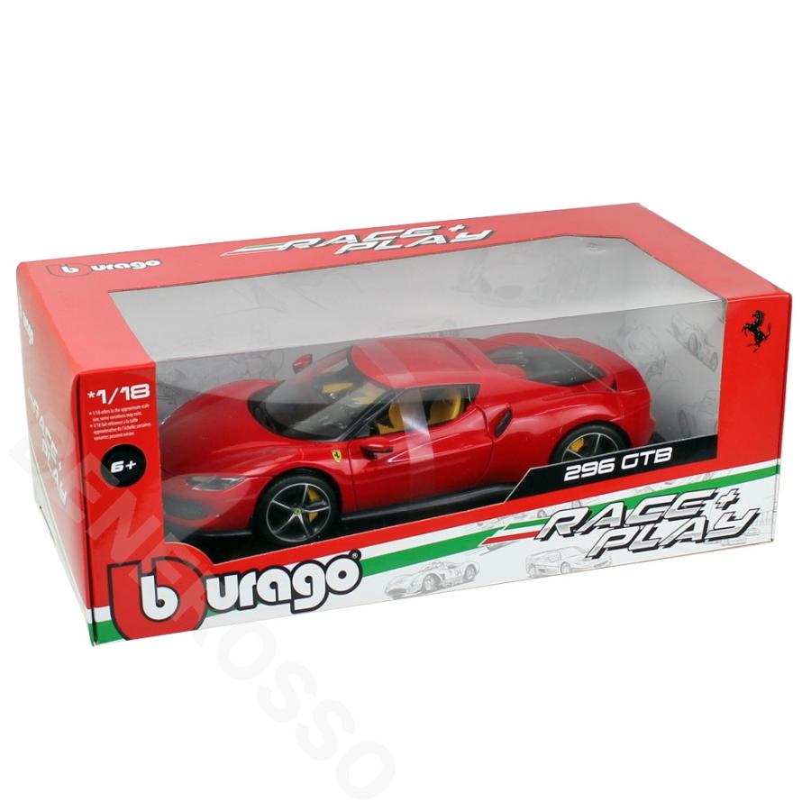 Bburago 1/18スケール フェラーリ 296 GTB レッド 18-16018R_6
