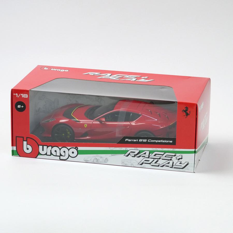 Bburago 1/18スケール フェラーリ 812 コンペティツィオーネ レッド 18-16019Rの画像