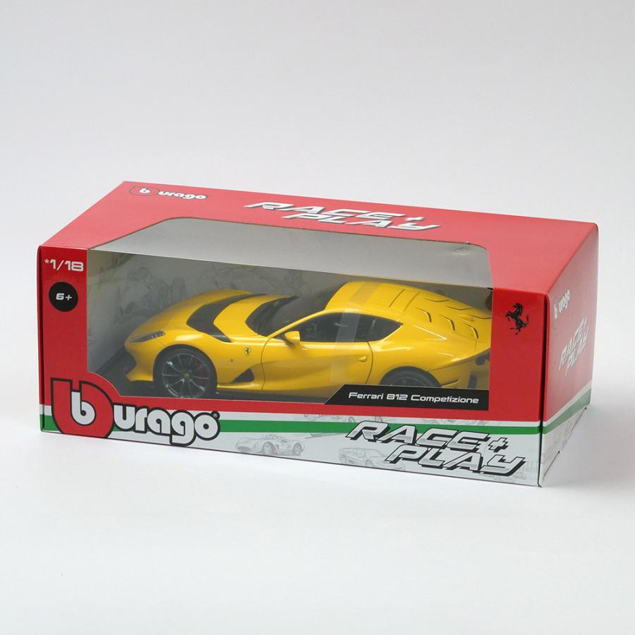 Bburago 1/18スケール フェラーリ 812 コンペティツィオーネ イエロー 18-16019Yの画像