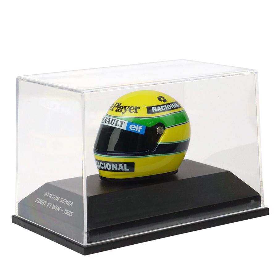 MINICHAMPS 1/8スケール ヘルメット アイルトン・セナ 1985年 F1初優勝