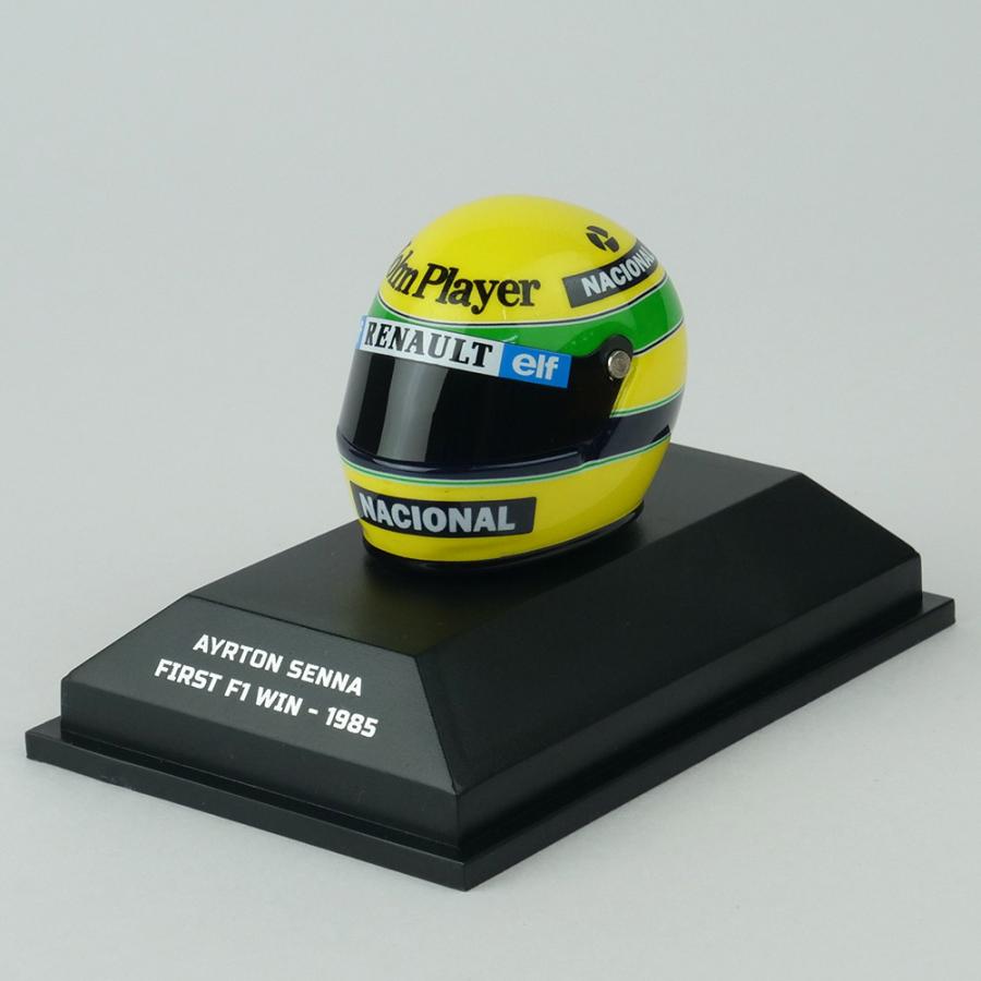 MINICHAMPS 1/8スケール ヘルメット アイルトン・セナ 1985年 F1初優勝