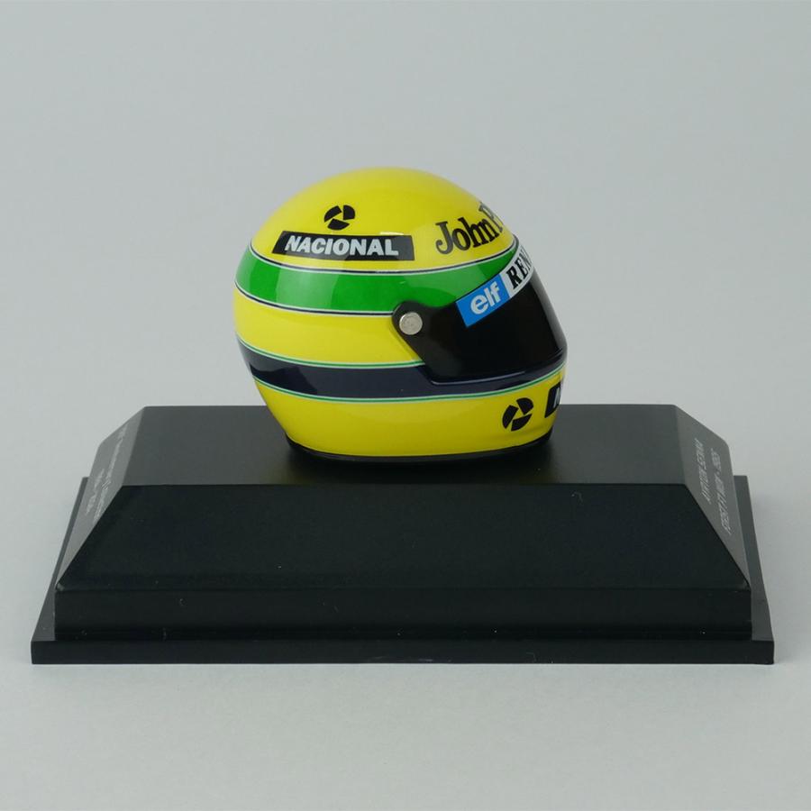 MINICHAMPS 1/8スケール ヘルメット アイルトン・セナ 1985年 F1初優勝