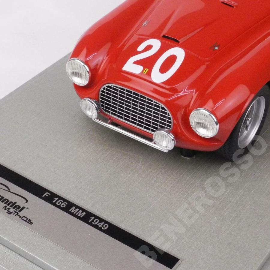 テクノモデル 1/18スケール フェラーリ 166MM スパ24時間 1949 優勝車 #20 Lchinetti/J.Lucas レッド TM18-52C｜br-sf｜03