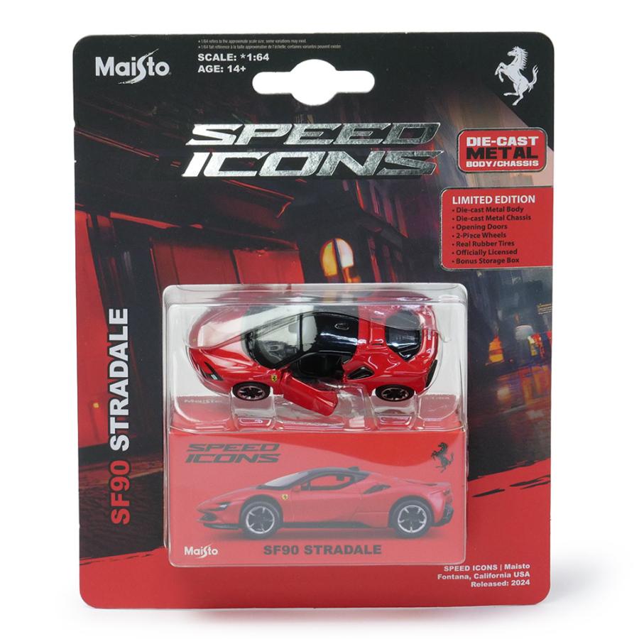 Maisto Ferrari 3台、ランボルギーニ シボレーの5台 Ferrari（フェラーリ） Maisto 1/64スケール SPEED ICONS SF90