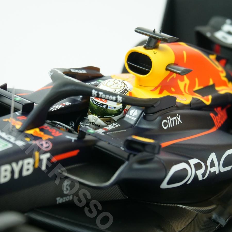 MINICHAMPS 1/18スケール オラクル レッドブル レーシング RB18 M.フェルスタッペン ハンガリーGP 2022 ウィナー 110221301｜br-sf｜03