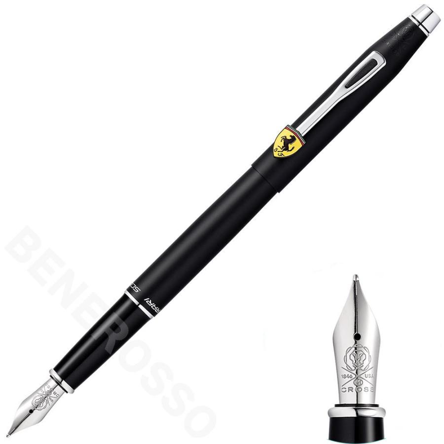 クロス　フェラーリセンチュリー　万年筆　マットブラック Amazon | フェラーリ グッズ ペン 万年筆 名入れ cross CROSS