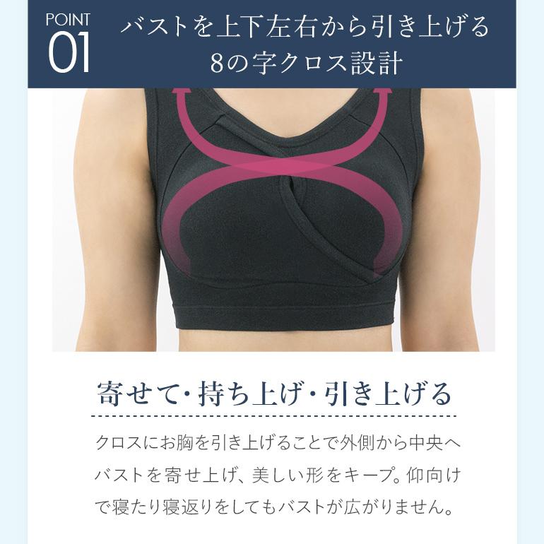福袋 下着  育乳 補正 補整 ノンワイヤー ナイトブラ 2枚SET ブラデリス イージーナイトブラセット ナイトケア 送料無料 爆買 | BRADELIS NewYork | 10