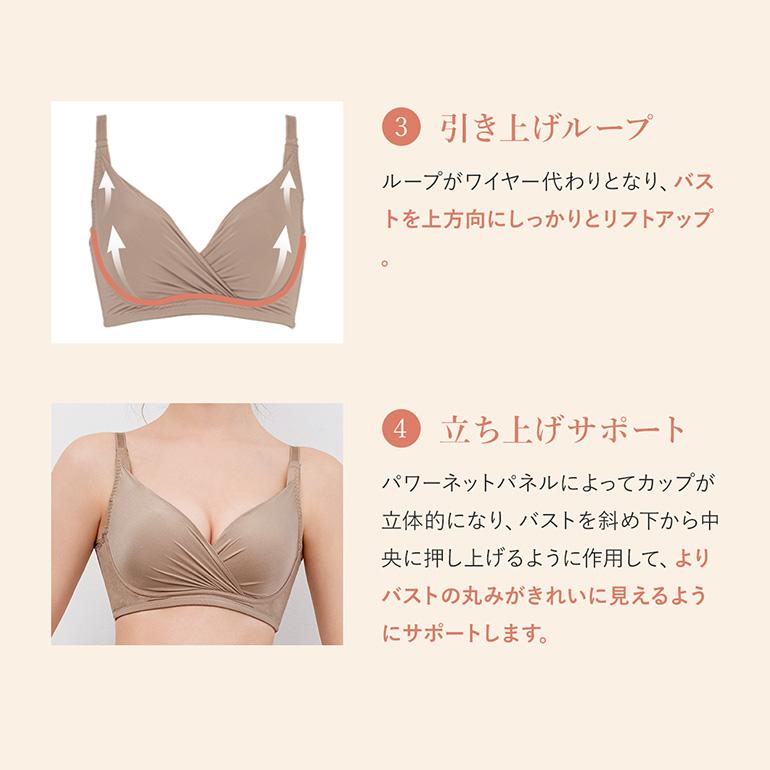 新色登場 LDKベストバイ第1位受賞 ノンワイヤー ブラジャー ブラ 脇高 下着 補正 バストアップ ブラデリス Perfumyブラ23S1 パフューミー 定番 爆買の画像