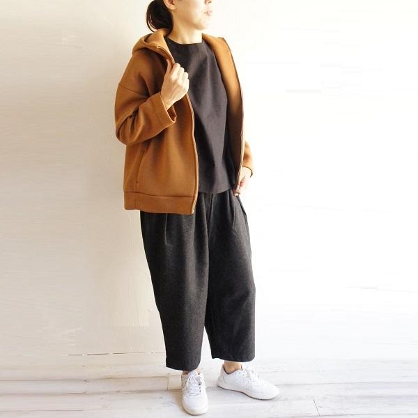 LE VENT SOUFFLE ルヴァンスフル ダンボール ニット ジップ パーカー  