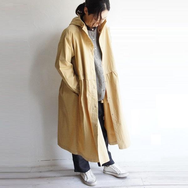 nachukara ナチュカラ コットン 綿 ツイル フード コート NK110211 服 