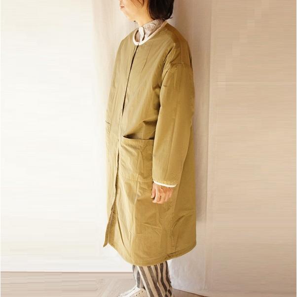 nachukara ナチュカラ ボア×ナイロン リバーシブル ロング コート