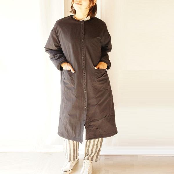 BTS オフィシャル　リバーシブルロングコート nachukara ナチュカラ ボア×ナイロン リバーシブル ロング コート