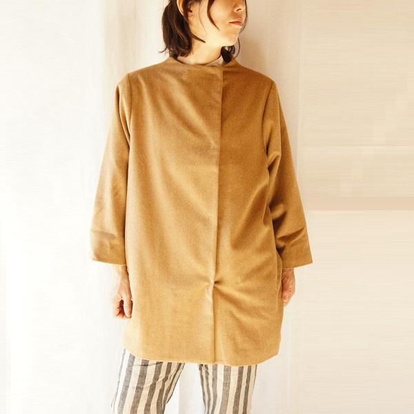 nitca ニトカ ウールカシミヤ強圧縮ビーバーコクーンコート nitca コクーン ボア コート