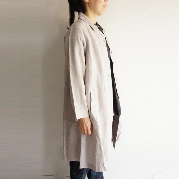 nachukara ナチュカラ リネン 麻 ステンカラー コート NK72111 服 大人