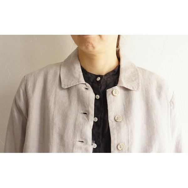 nachukara ナチュカラ リネン 麻 ステンカラー コート NK72111 服 大人