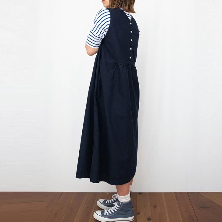 SUN VALLEY サンバレー コットン 綿 オックス 2WAY ノースリーブ 日本製品染め ワンピース SK5052257 sunvalley 服 大人の ナチュラル ゆったり きれいめ 大人服 | SUN VALLEY | 02