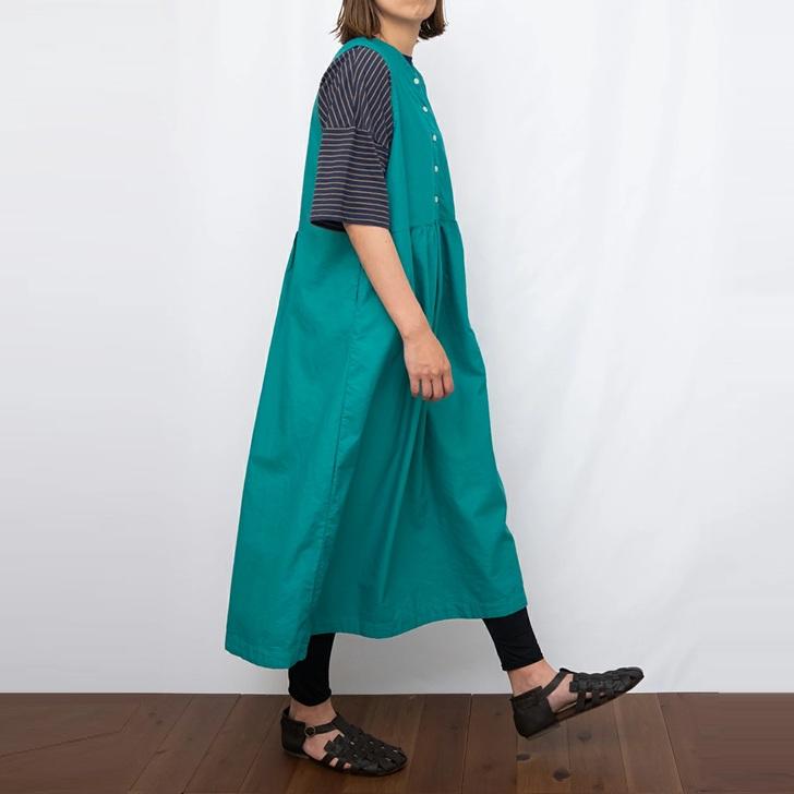 SUN VALLEY サンバレー コットン 綿 オックス 2WAY ノースリーブ 日本製品染め ワンピース SK5052257 sunvalley 服 大人の ナチュラル ゆったり きれいめ 大人服 | SUN VALLEY | 04