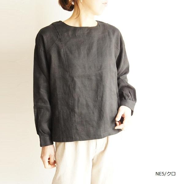 リネン 麻 ラミー ラチネ 起毛 切替 プルオーバー tukuroi by SUN VALLEY -ツクロイ by サンバレー TK210206 sunvalley 服 大人の ナチュラル ゆったり 大人 | SUN VALLEY | 06