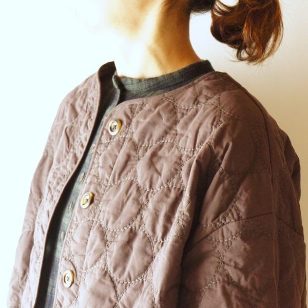 tukuroi ツクロイ SUN VALLEY サンバレー コットン ローン 中わた 刺繍 キルティング ノーカラー ジャケット TK801237 服 大人の ナチュラル ゆったり きれいめ | SUN VALLEY | 10