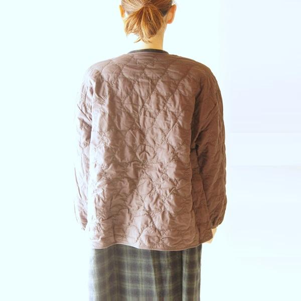 tukuroi ツクロイ SUN VALLEY サンバレー コットン ローン 中わた 刺繍 キルティング ノーカラー ジャケット TK801237 服 大人の ナチュラル ゆったり きれいめ | SUN VALLEY | 02